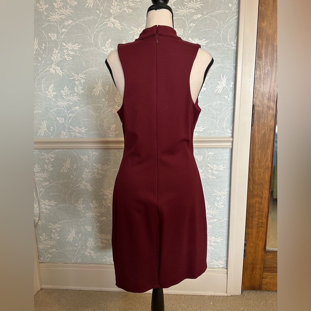 Adelyn Rae Wine Sleeveless Mini Dress - Picture 4 of 13